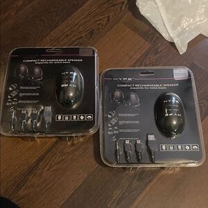 Hype Black Rechargeable Speaker Set